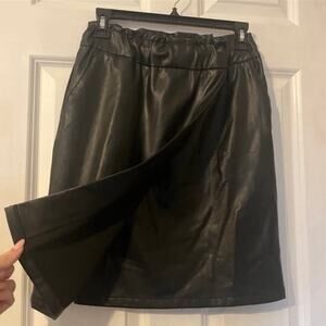 Bar III Faux Leather Skirt - xs